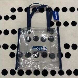 Seattle Seahawks Clear Tote Bag NFL Football Logo Reusable Stadium Approved New